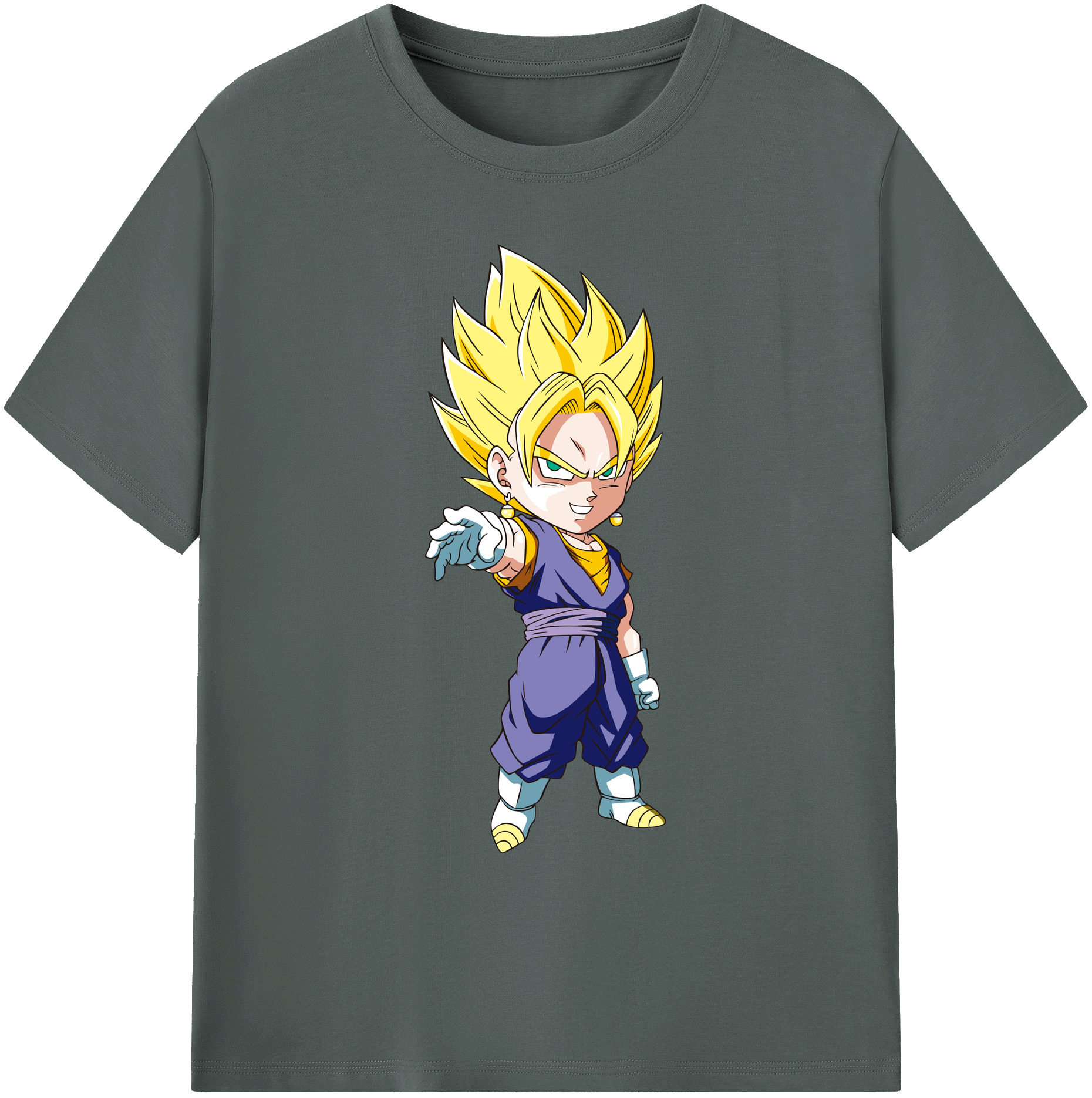 （画像用） ドラゴンボール ベジット DRAGON BALL Vegetto 綿100％ メンズ半袖Tシャツ｜肌触りやわらか＆通気性